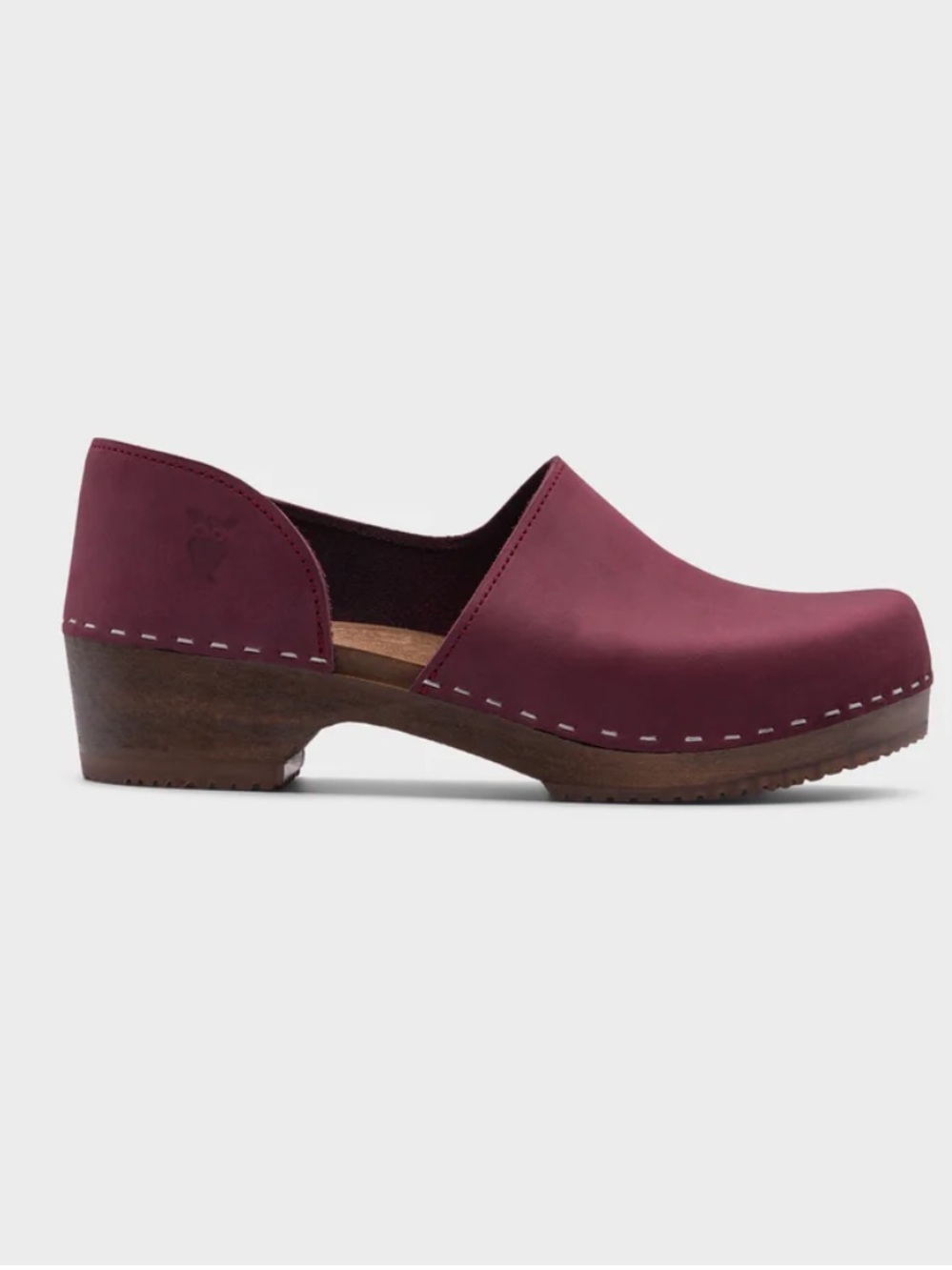 Brett low closed-back clogs